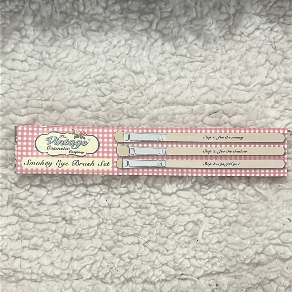 Smoky Eye Brush Set - Pink and Cream